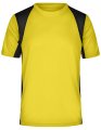 Heren Sportshirts James & Nicholson JN306 yellow-black